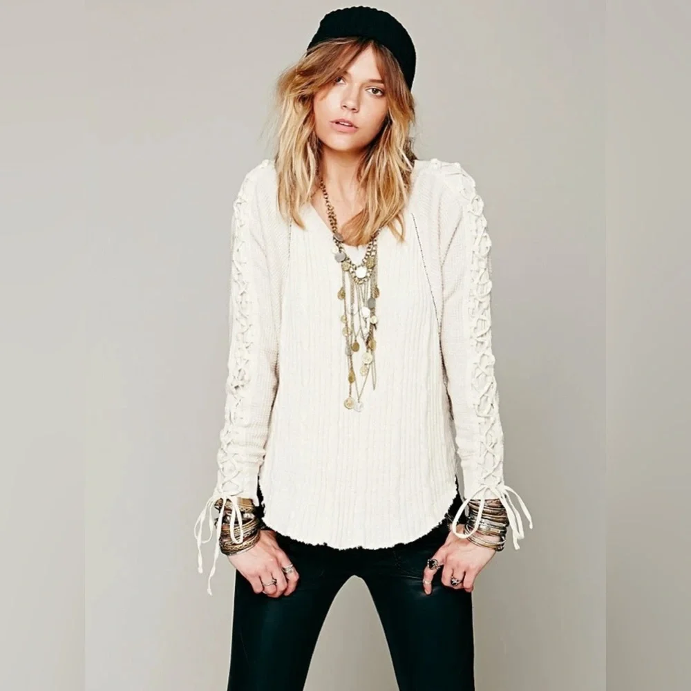 Free People New Romantics Crosstown Traffic Pullover Thermal Top