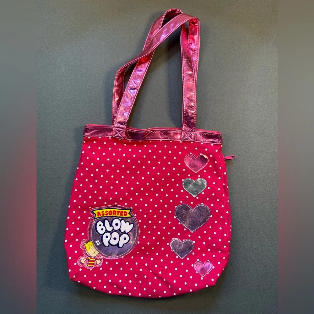 Loungefly Vintage Bag, Blow Pops, Pink Metalic, tote bag‎