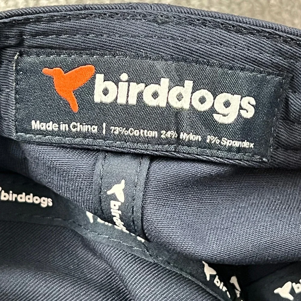 Birddogs Mens Navy Blue Rope Hat Embroidered Bird Snapback Golf Cap Adjustable
