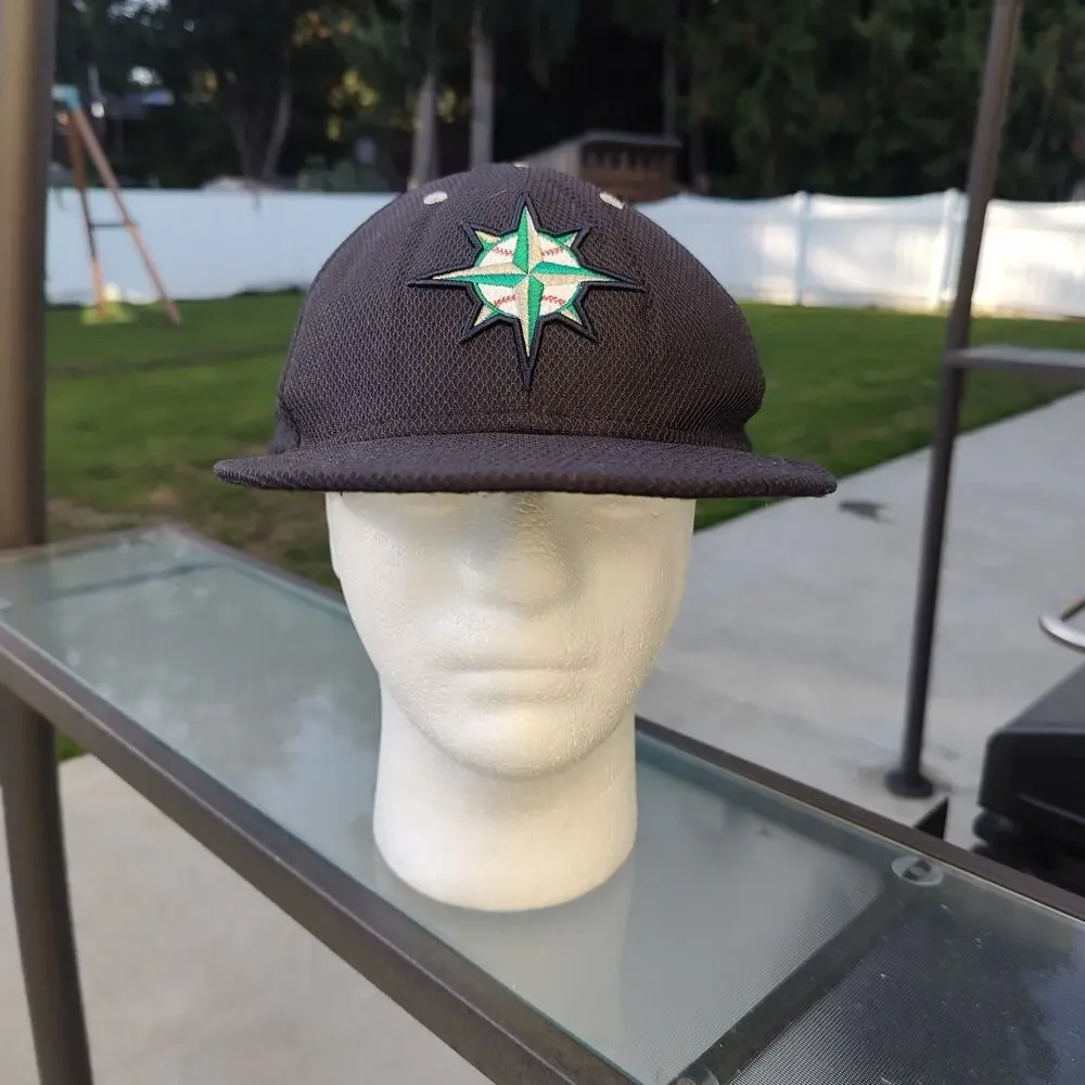 Seattle Mariners Hat New Era 7 1/2 Throw Forward 59Fifty Logo Batting Practice