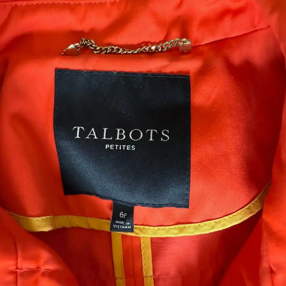 Talbots coat questions etc