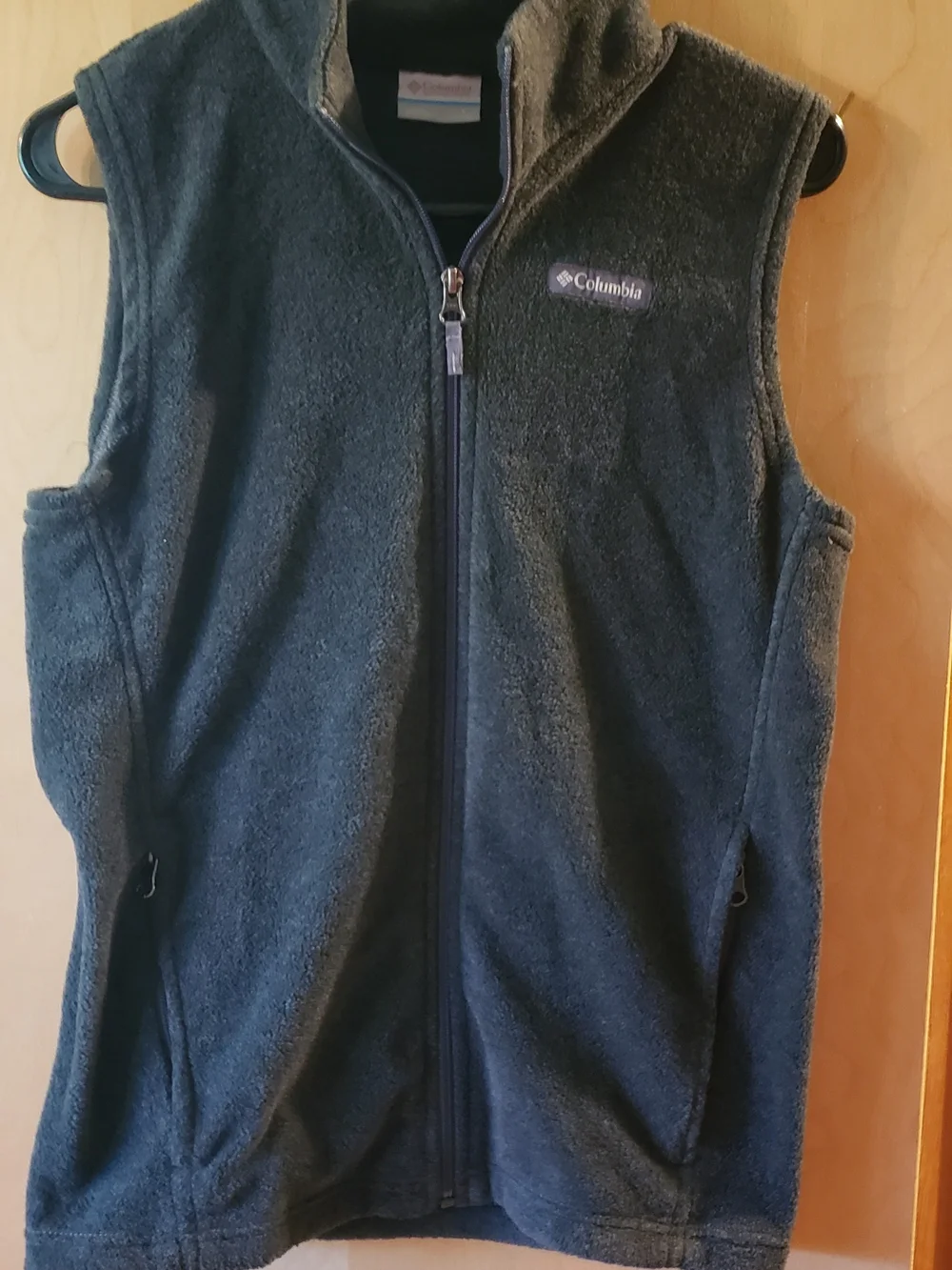 Childs Columbia Black Sherpa Fleece Vest Size Large Child