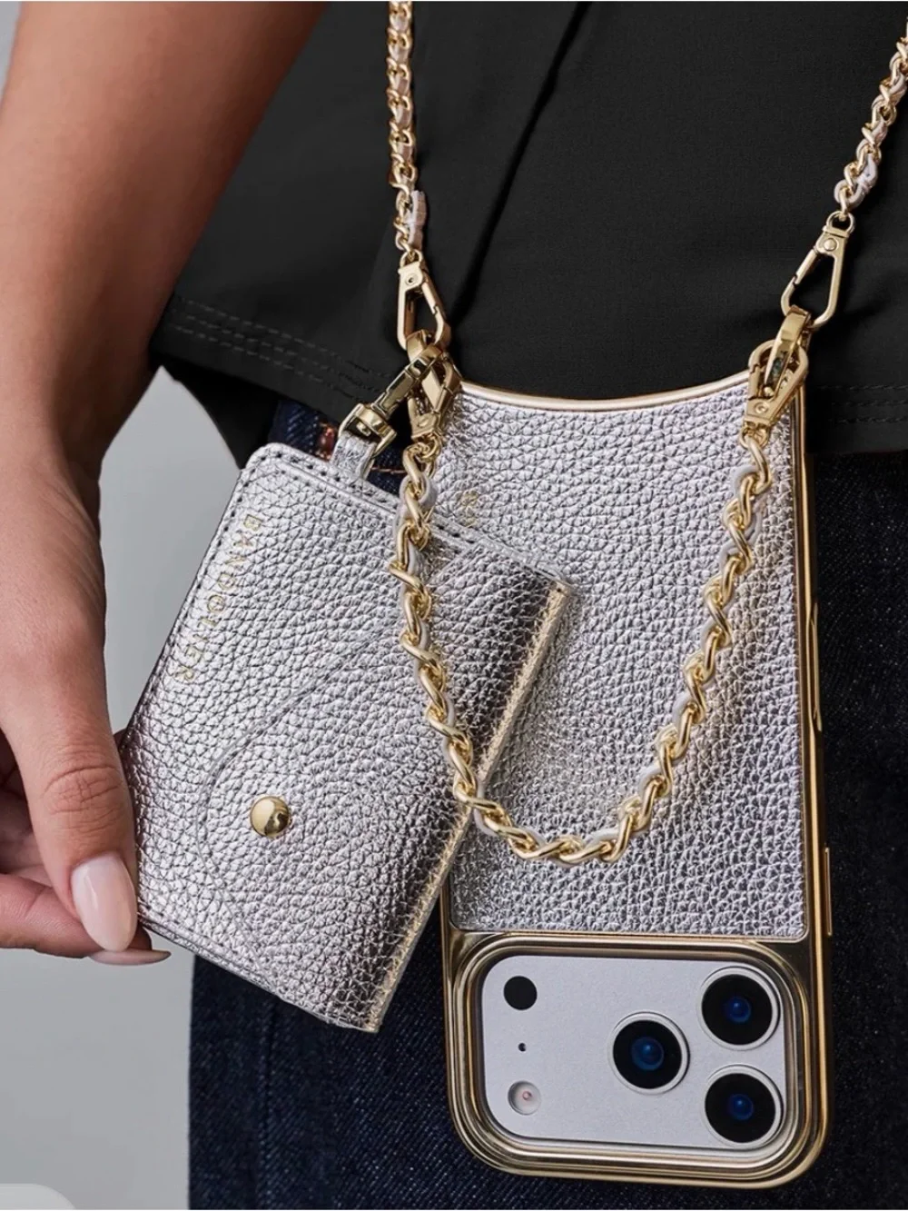 Bandolier crossbody wallet