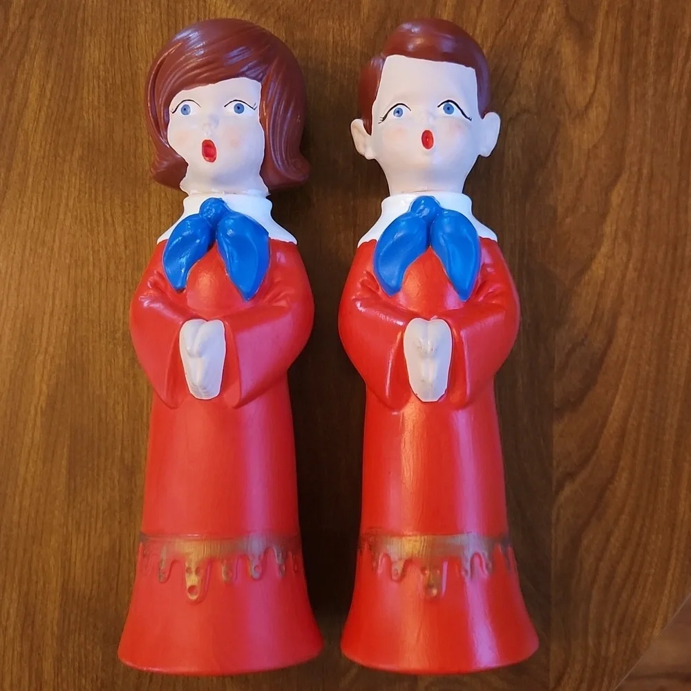 Vintage Holiday Ceramic Choir Carolers