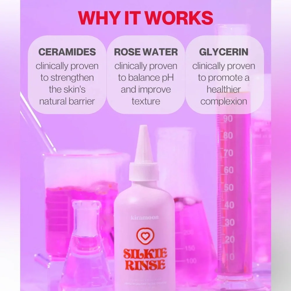 🌸 KIRAMOON Silkie Rinse Gentle Hydrating Facial Cleanser