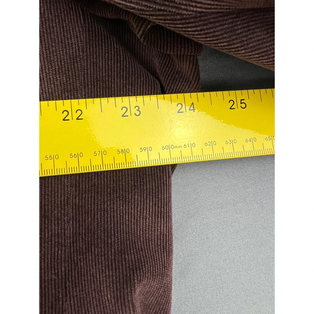 Lauren Ralph Lauren Corduroy Blazer Mens 48R Burgundy Maroon Sport Coat Good