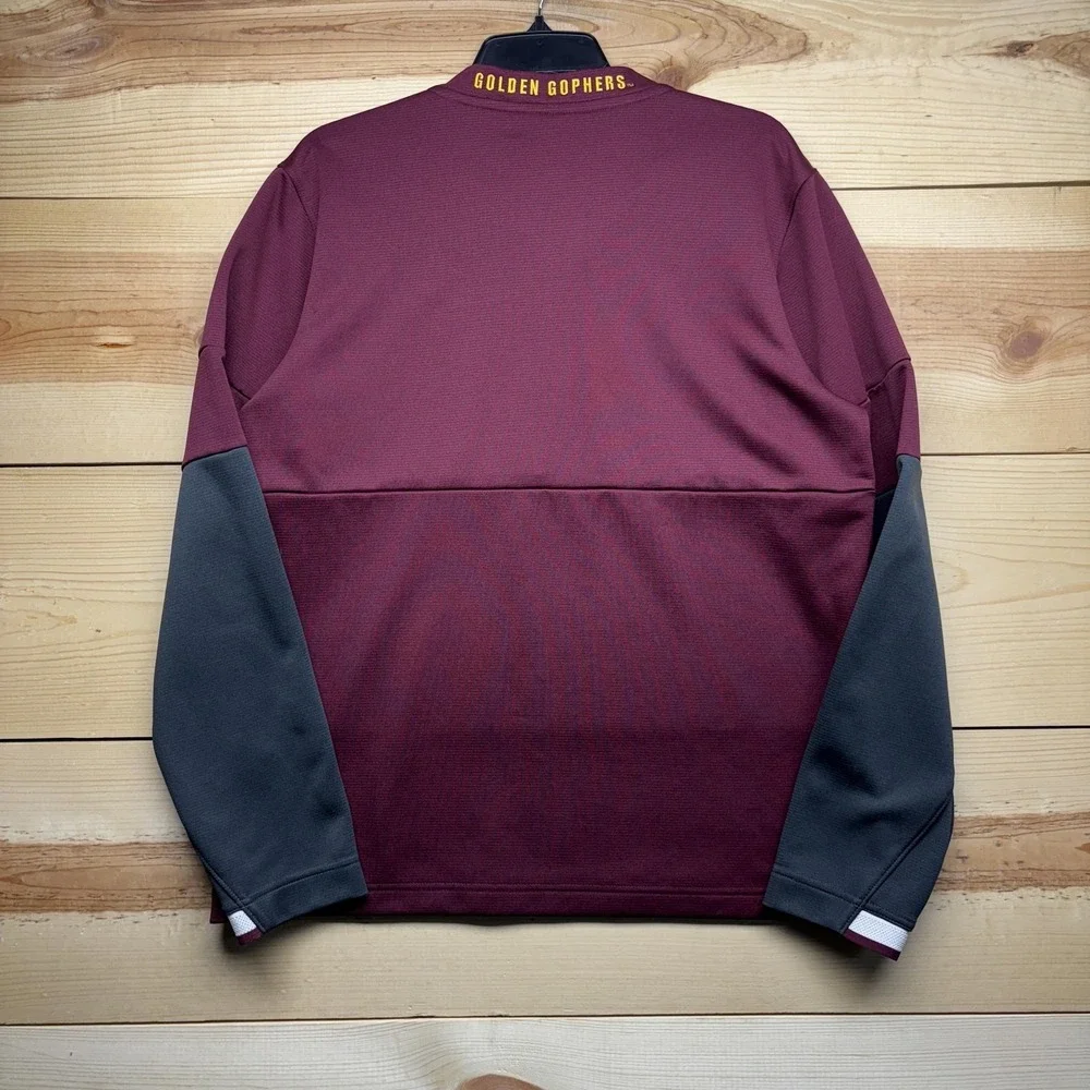 Minnesota Golden Gophers Sweatshirt Mens Medium Red‎ Nike Dri Fit Team Issue
