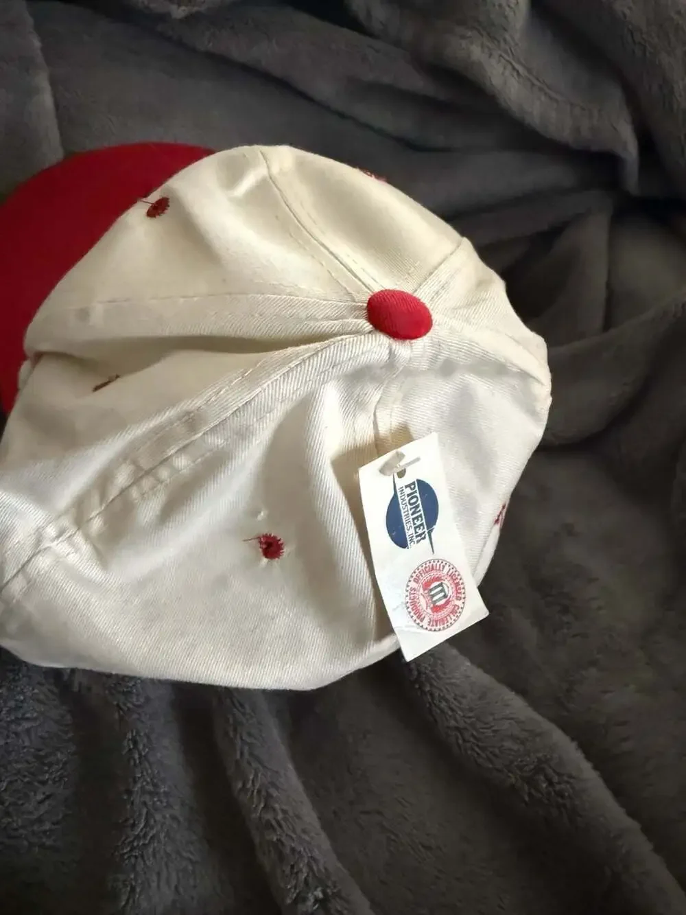 Vintage Nebraska Huskers Pioneer Industries Two-Tone Snapback Hat NWT