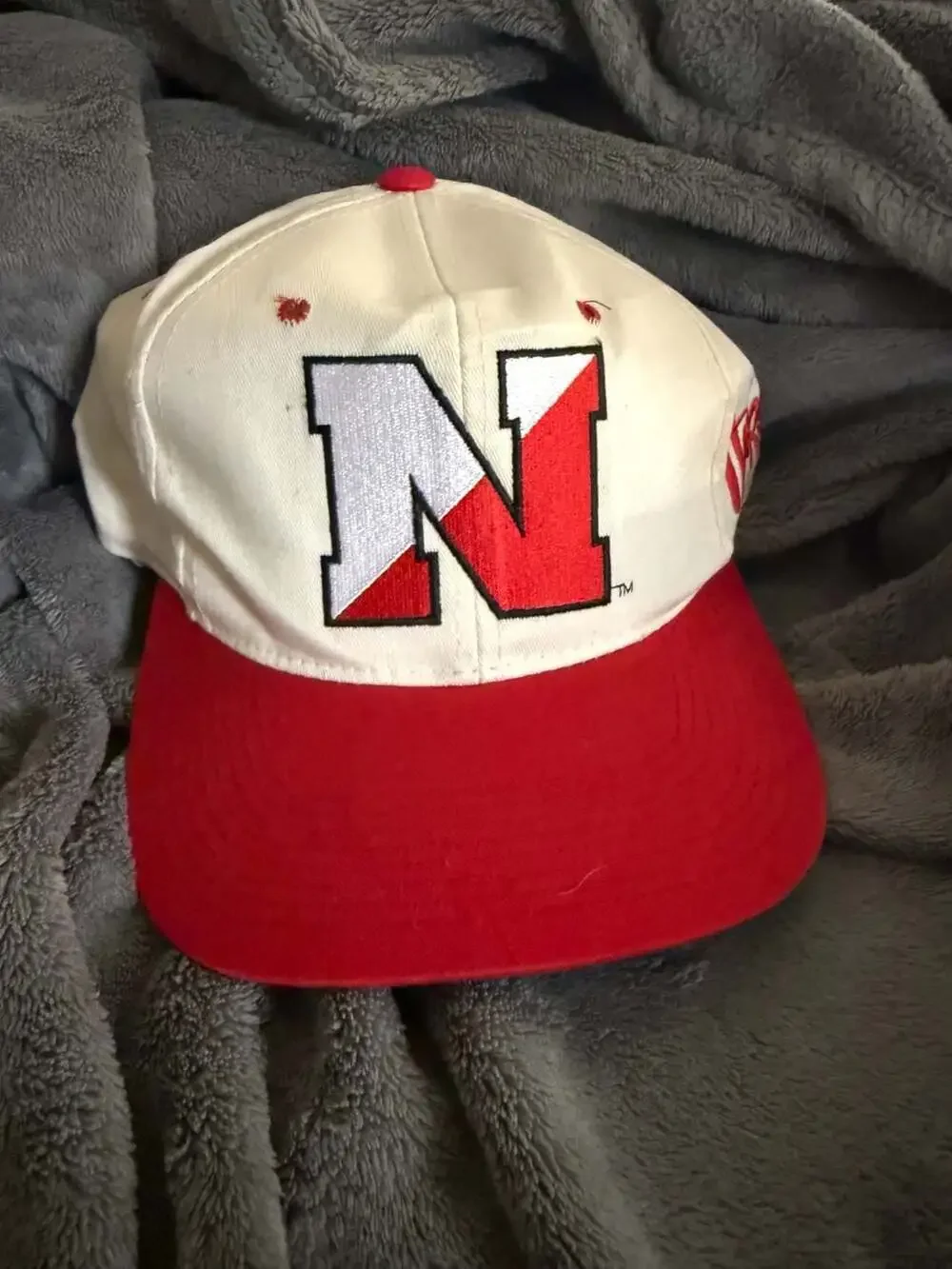 Vintage Nebraska Huskers Pioneer Industries Two-Tone Snapback Hat NWT
