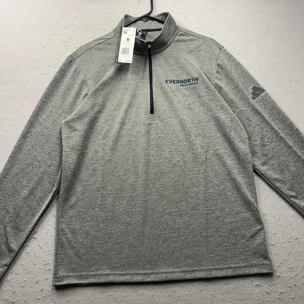 NEW Adidas Golf 1/4 Zip Pullover Mens Medium NWT‎ Gray