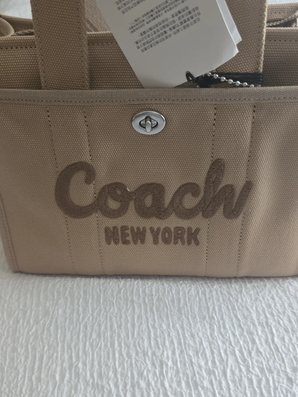 Coach compact canvas