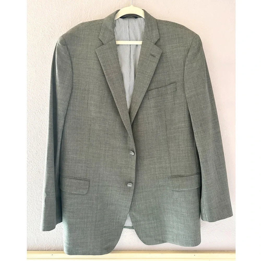 Brooks Brothers Explorer Fitzgerald‎ Fit Gray Wool Blend Sport Coat Blazer 46R