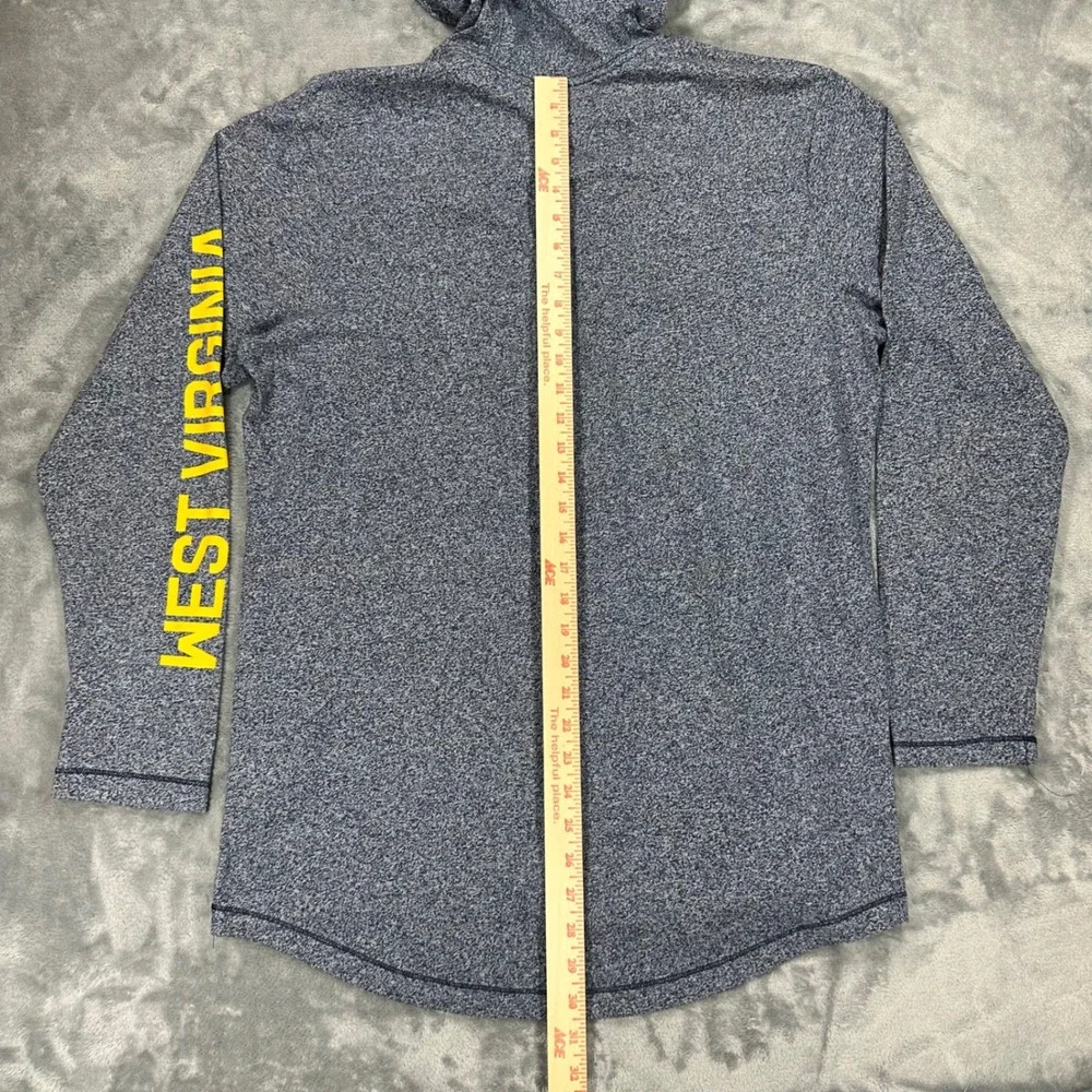 Nike West Virginia Mountaineers Hoodie Shirt Mens Large Blue Heather WVU NCAA