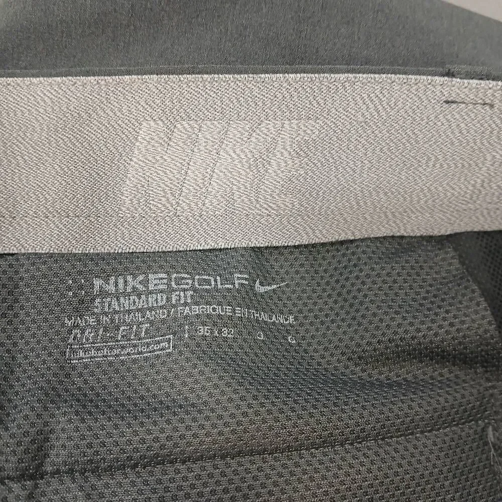 Nike golf mens pants 35×32 gray standard fit