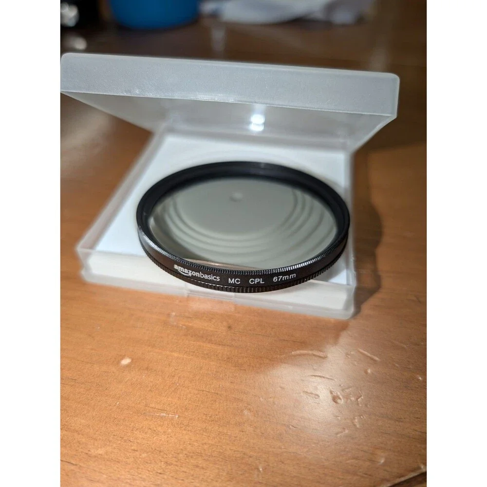 Amazon Basics Circular Polarizer Camera Lens Filter - 67 mm