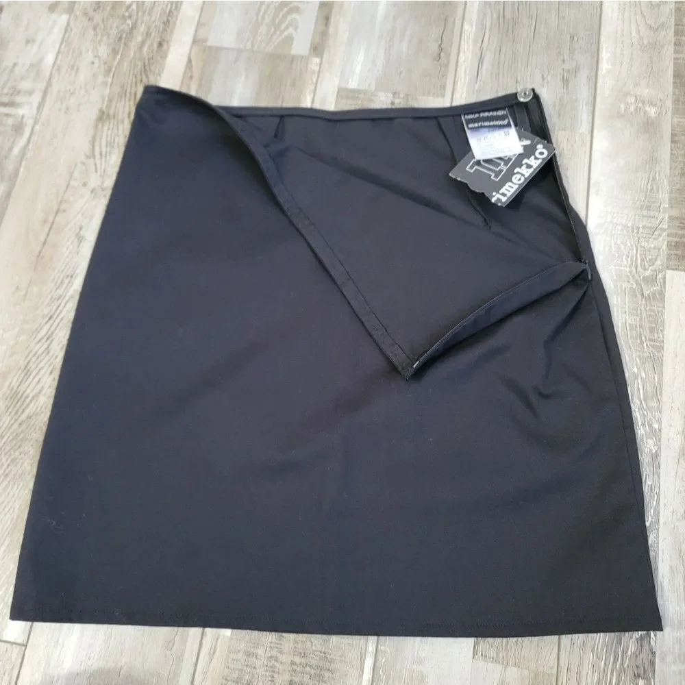 New Marimekko black mini skirt size 4