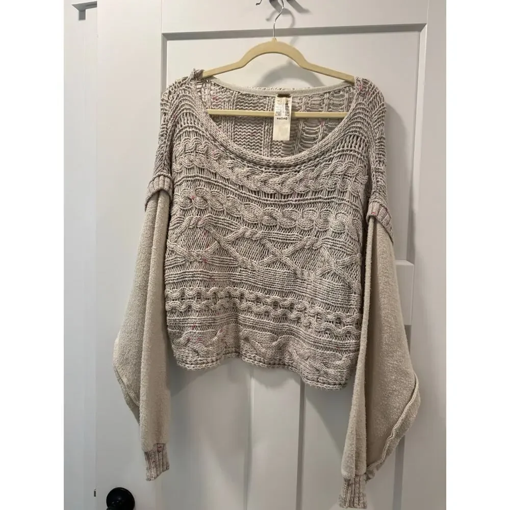 Free People Honey Cable Pullover size XS