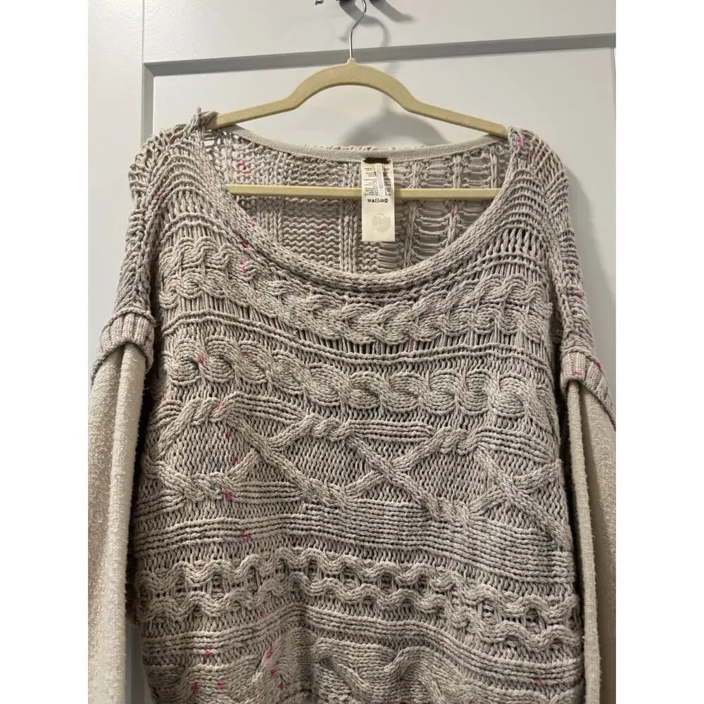 Free People Honey Cable Pullover size XS