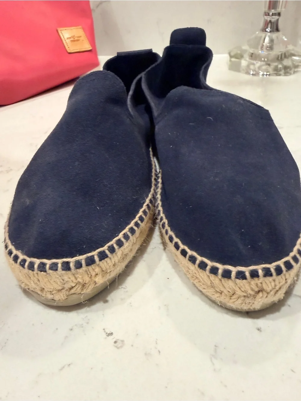 Manebí Navy Blue Suede Double Sole Espadrilles Slip-On Shoes EU 40