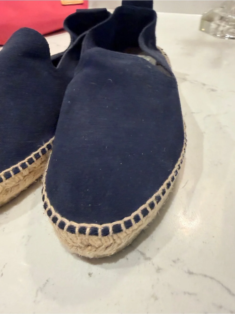 Manebí Navy Blue Suede Double Sole Espadrilles Slip-On Shoes EU 40