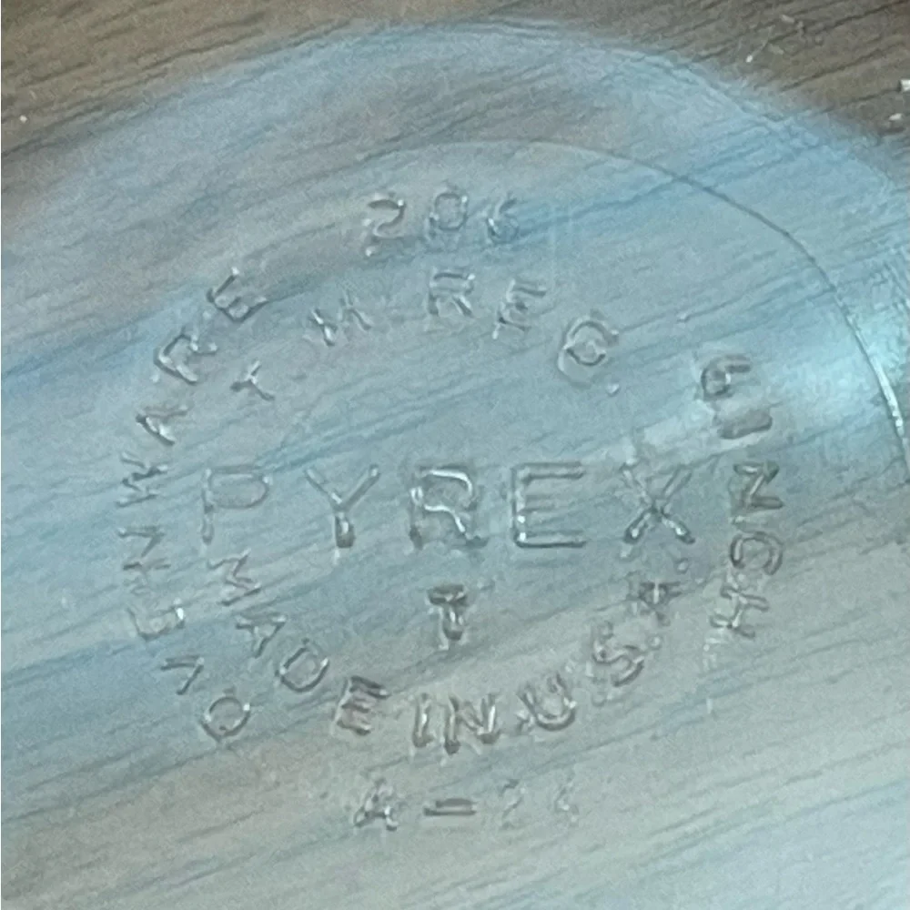 Vintage Pyrex 6” Glass Pie Dish with Fluted Edge- set of 3