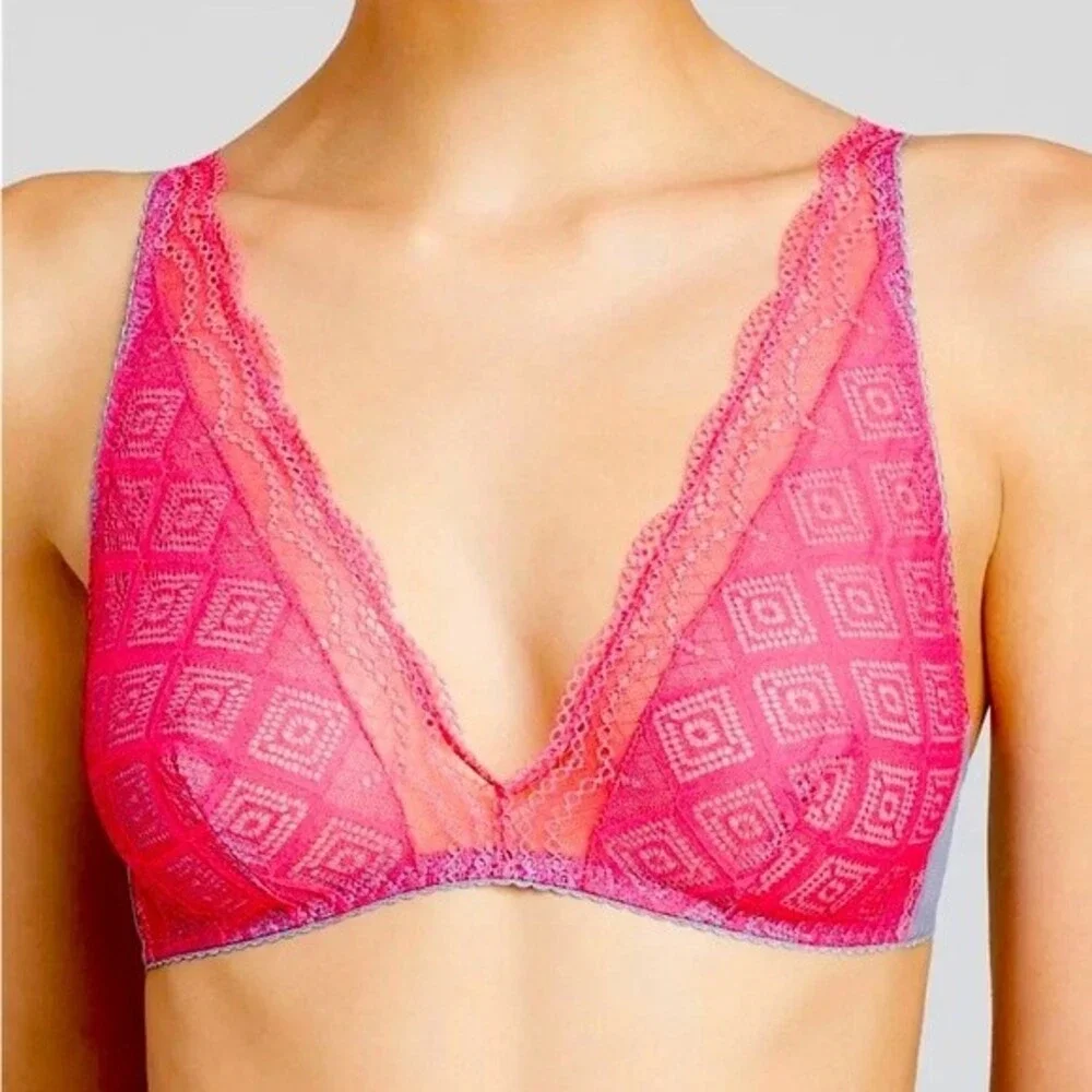 NWT Cosabella Amalfi Lace Garnet Petra Soft Bra Size Small