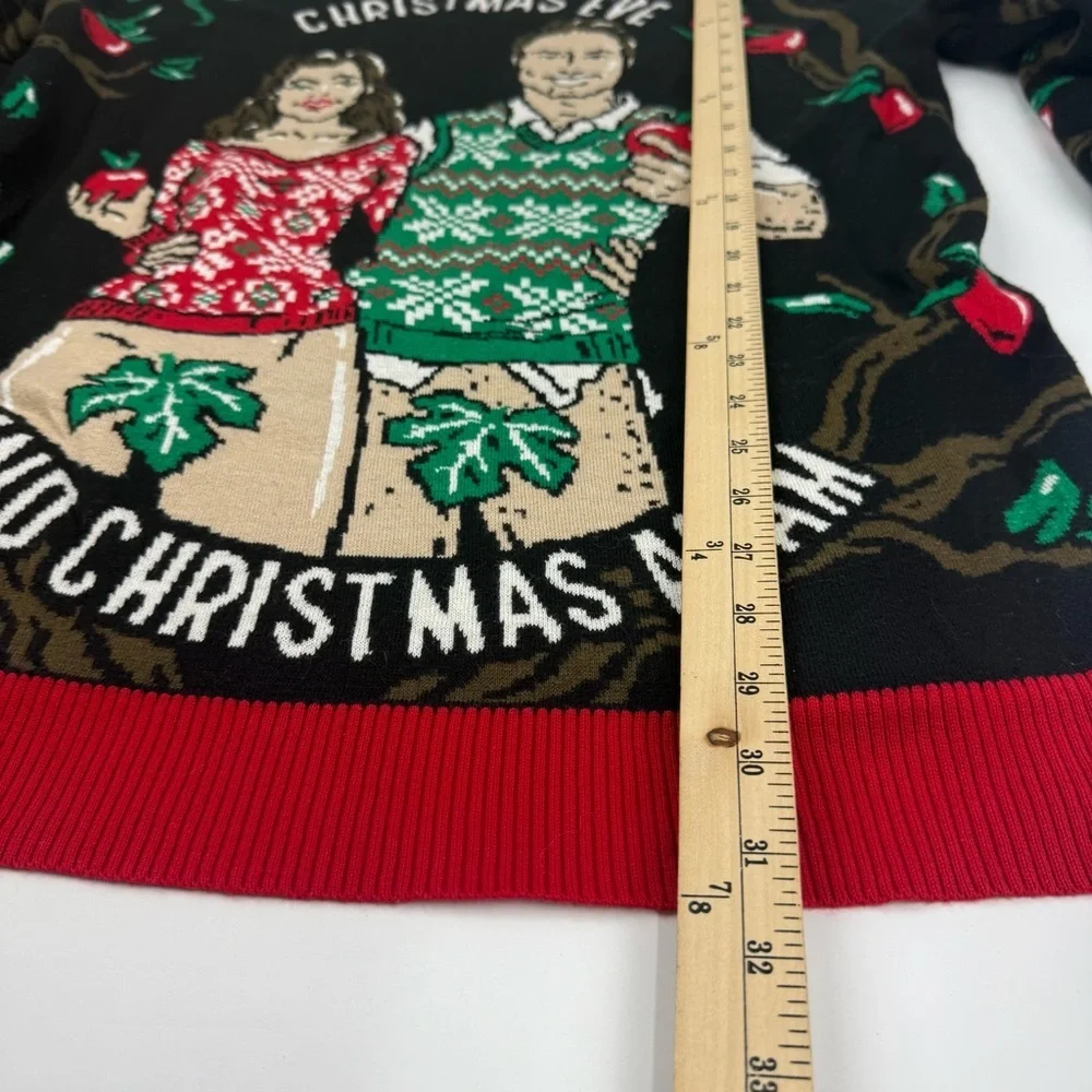 Christmas Adam and Eve Unisex 2X Ugly Christmas Sweater Pullover