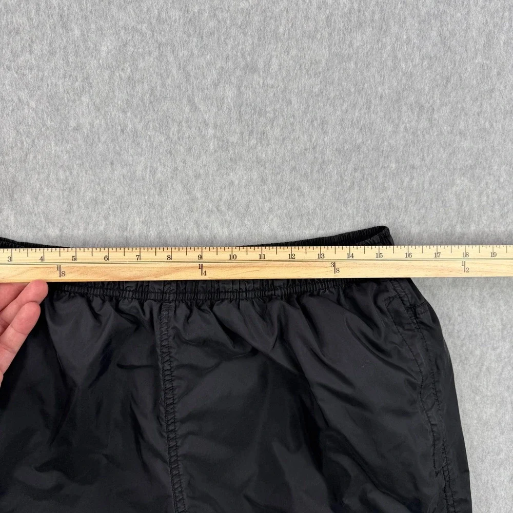 Vintage Nike Track Pants Mens Medium Black‎ Lined Windbreaker Ankle Zip Joggers