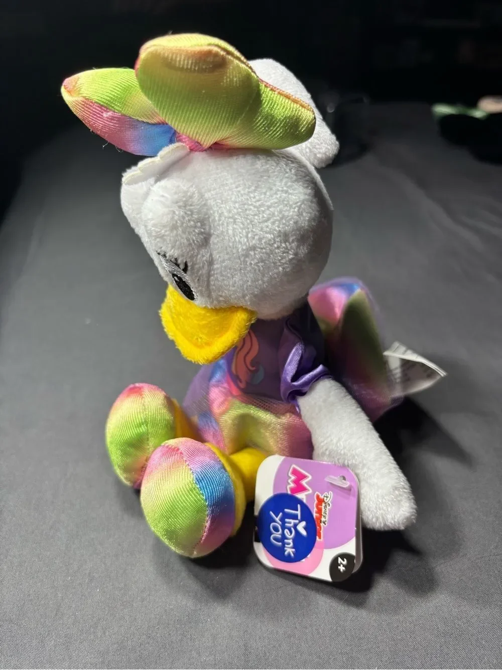 New Disney Daisy Duck Unicorn Plush Toy - White & Rainbow