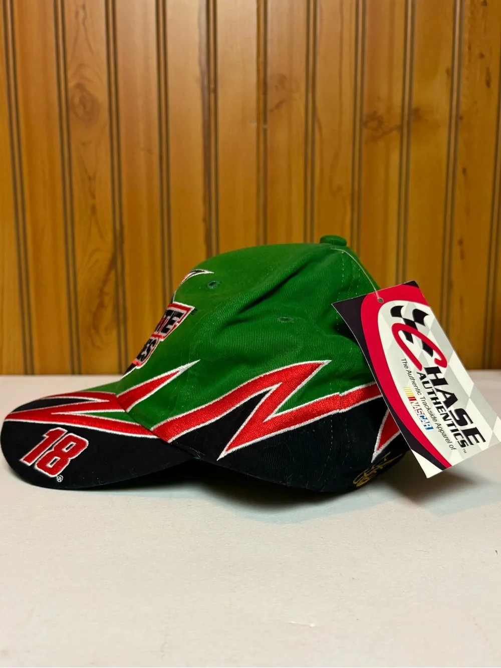 Interstate Batteries Racing Cap in Green with Red & Black Accents