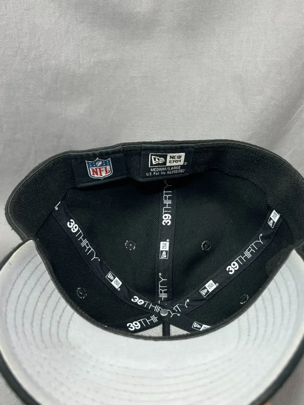 Minnesota Vikings New Era 39Thirty Flex M/L Hat Black Flawless Stripe Mens Cap