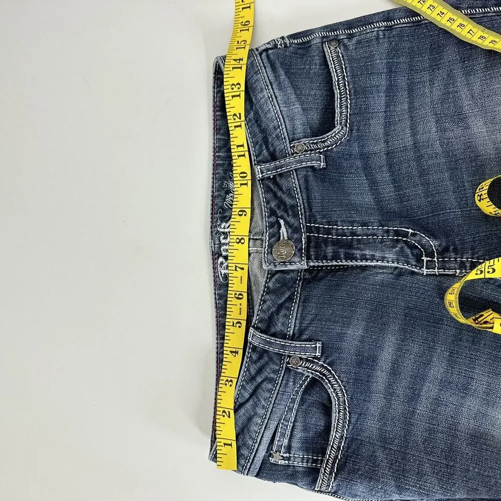 Wrangler Rock 47‎ Jeans Womens 6 Blue Bootcut Western Cowgirl Rodeo Ranch