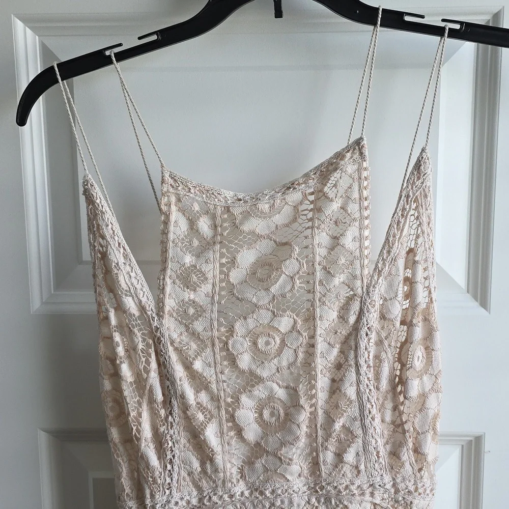Free People Just Like Honey Lace Dress in ivory, Size 4 G189