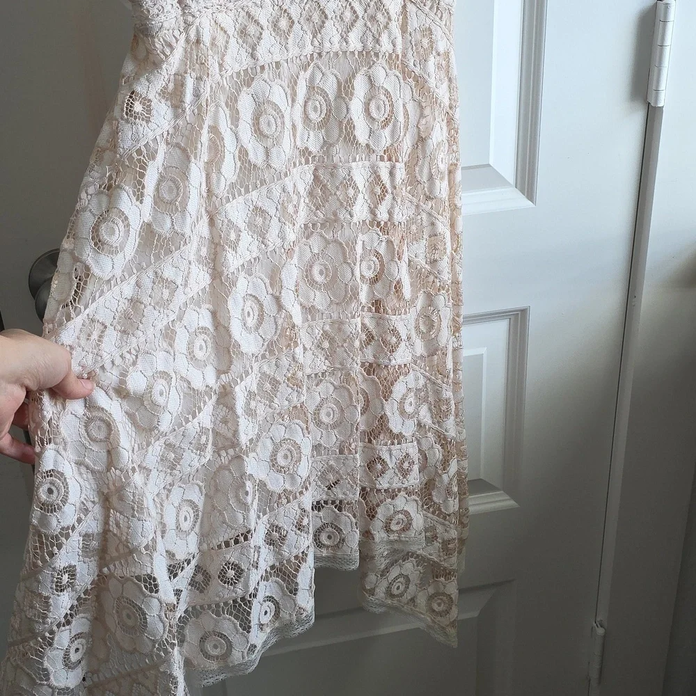 Free People Just Like Honey Lace Dress in ivory, Size 4 G189