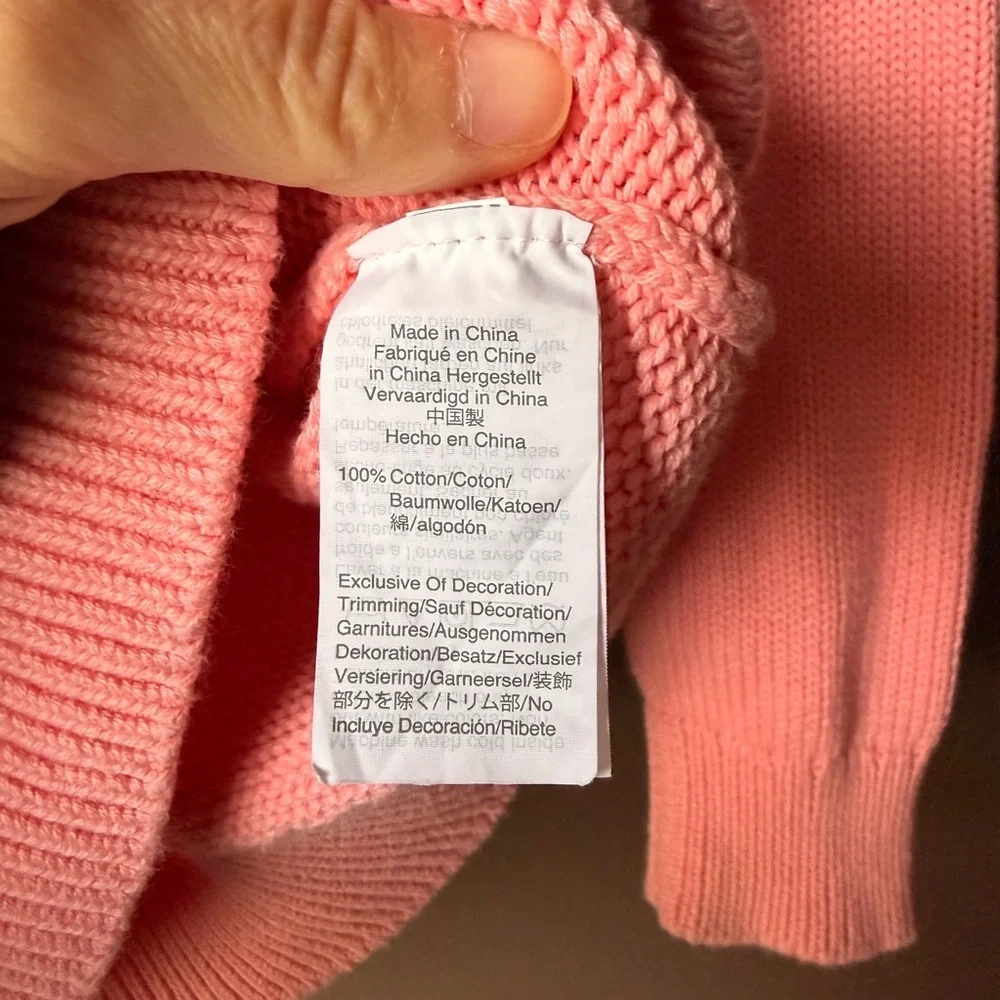 Crewcuts Pink Llama Knit Sweater - girls 14