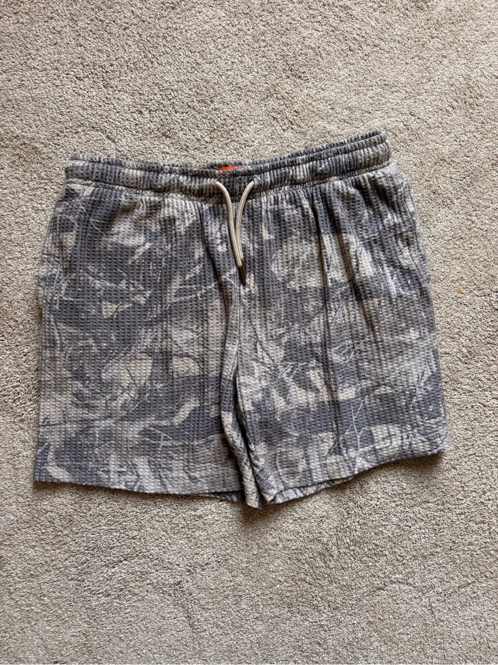 Negative Space camo waffle men’s lounge shorts L