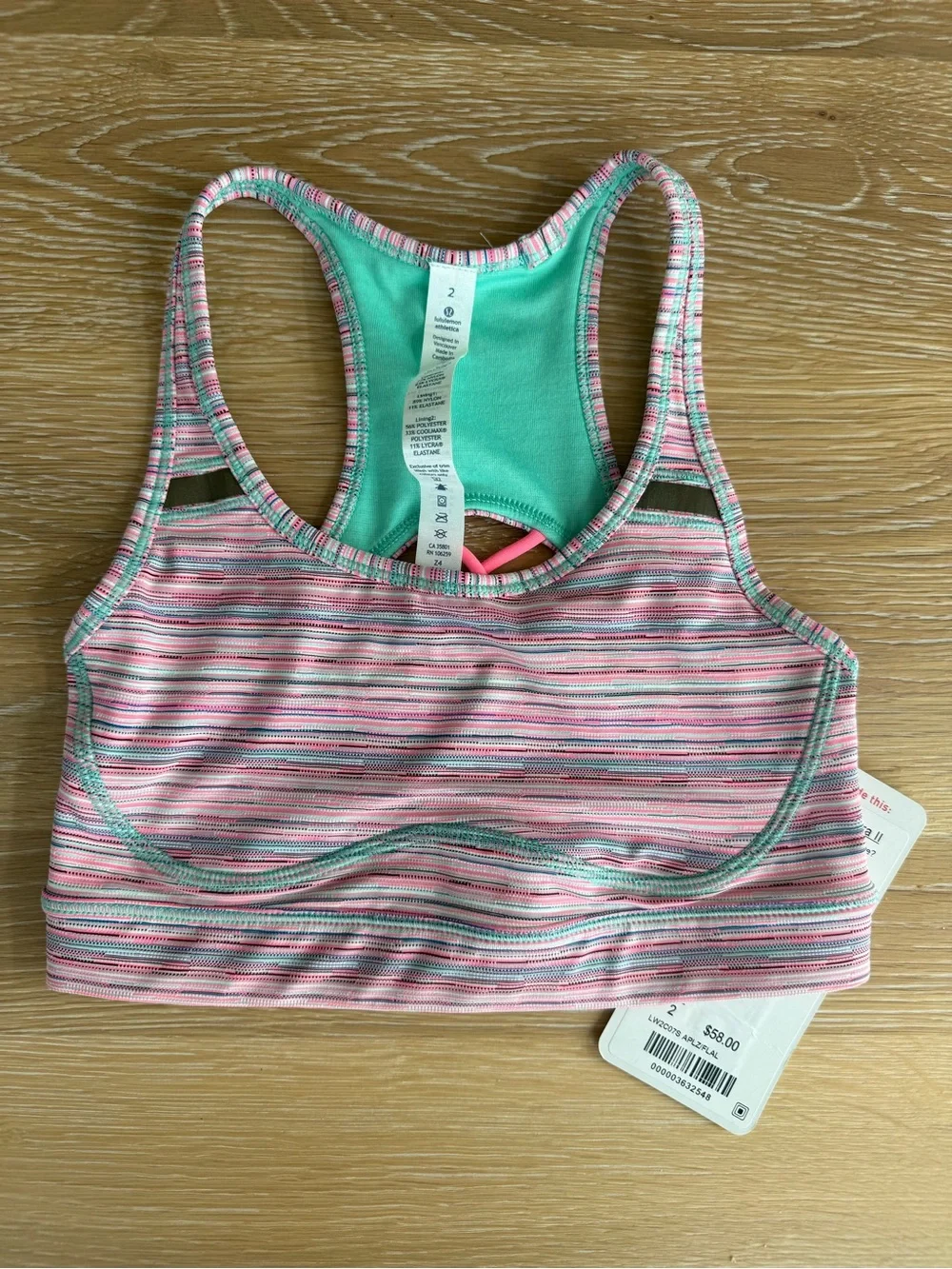 lululemon athletica detail pink supportive