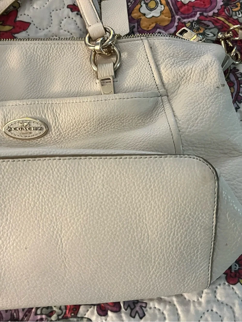 Coach purse distressed