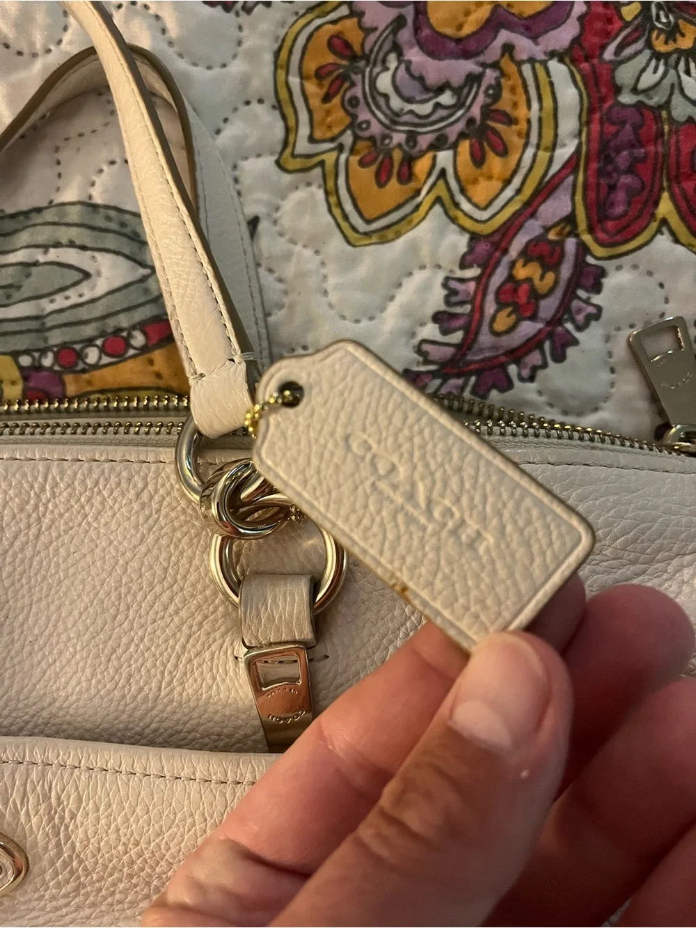 Coach purse distressed