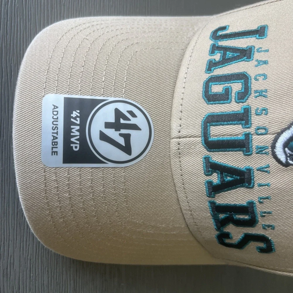 Jacksonville Jaguars 47 Brand MVP Strapback Khaki NWT