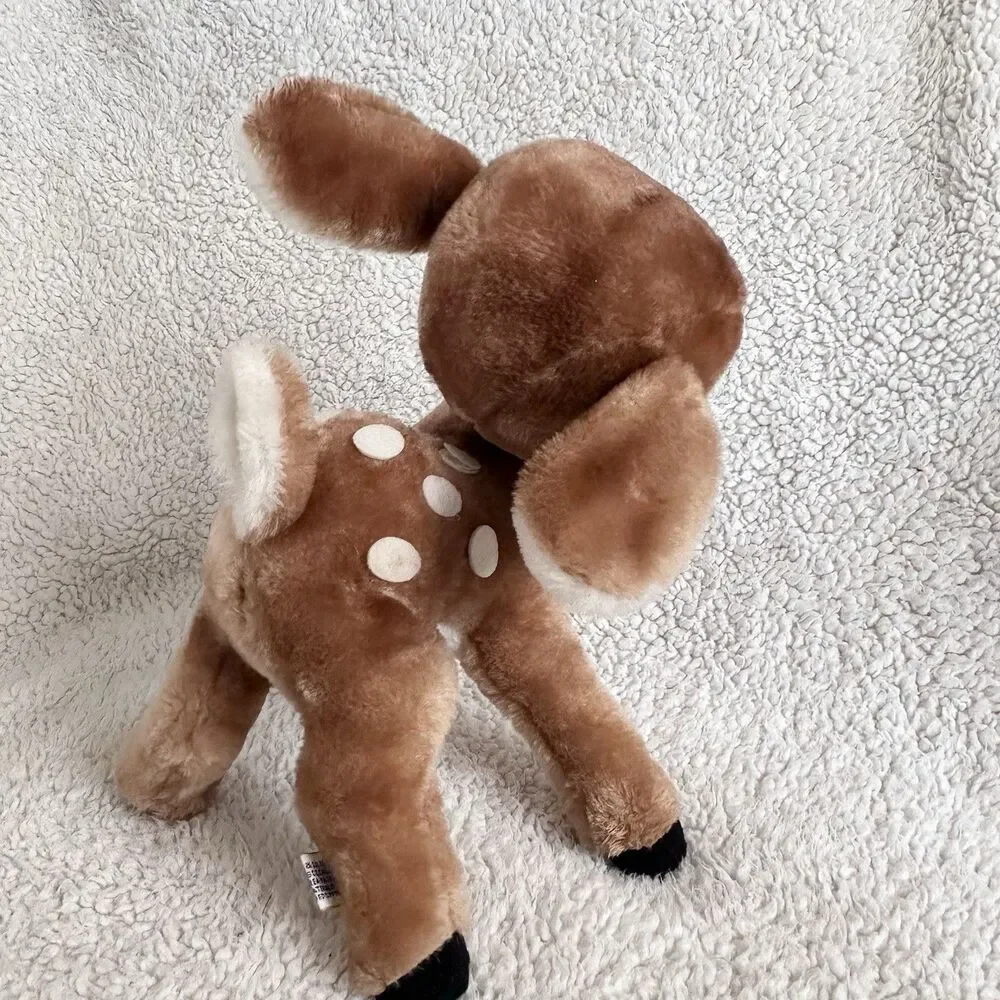 Vintage Dakin Sleepy Fawn Deer Bambi Plush Stuffed Animal 70s