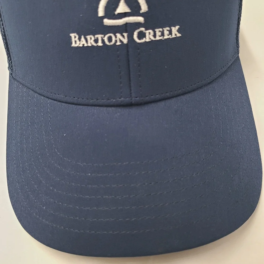 Barton Creek Country Club Hat Snapback Trucker Mesh‎ Adidas Blue Golf Course Men