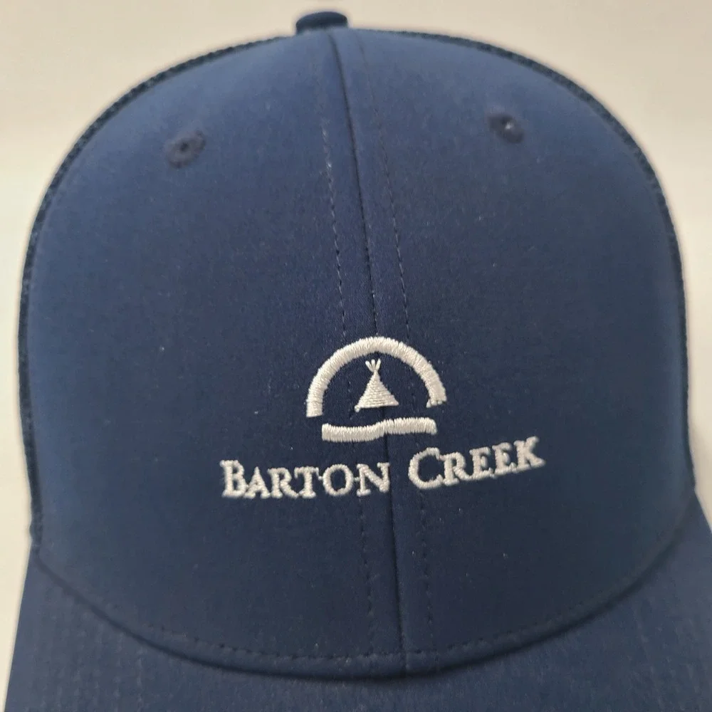 Barton Creek Country Club Hat Snapback Trucker Mesh‎ Adidas Blue Golf Course Men