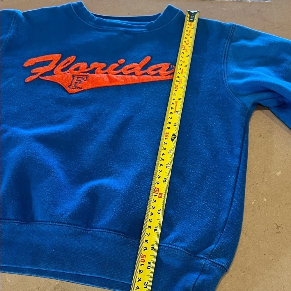 J. America Blue Preppy Vintage Sweatshirt FLORIDA Med