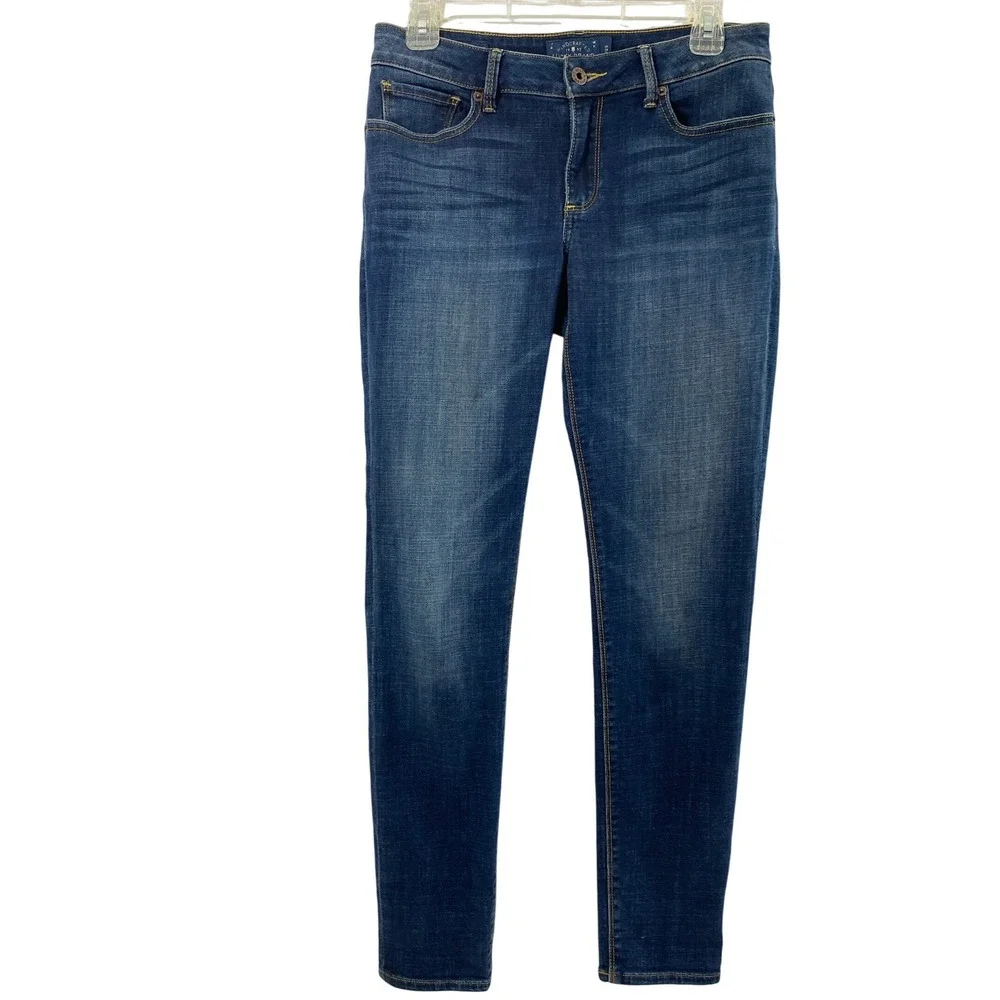 Lucky Brand Sasha Super Skinny Jeans Womens 8‎ Low Rise Dark Wash Denim Stretch