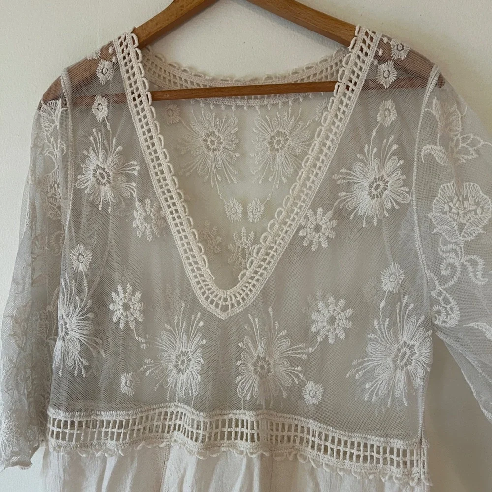 N/A sheer floral