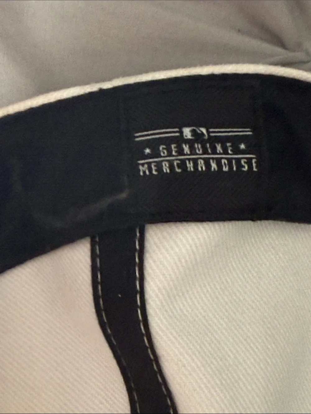 New Era White Cap with Navy NY Embroidery - O/S