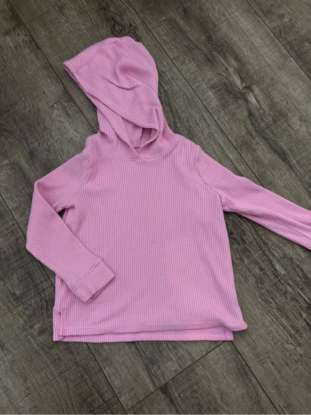 jumping beans Pink Ribbed Hoodie Pullover