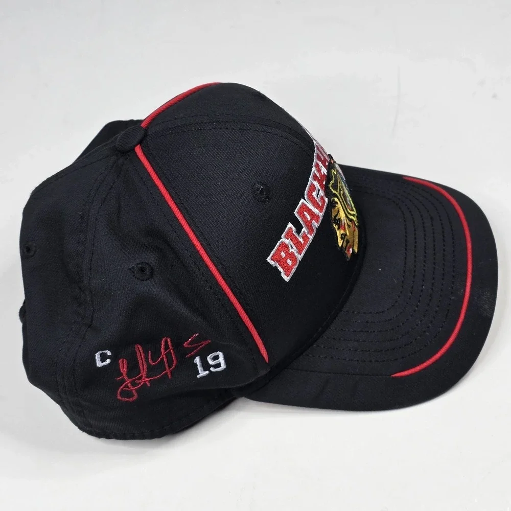 Chicago Blackhawks NHL Adidas Black Authentic Structured Adjustable‎ Hat Cap