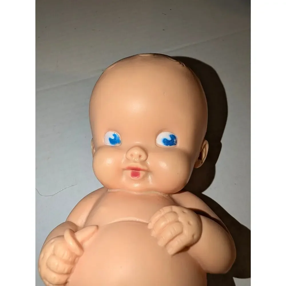 1964 Edward Mobley Baby Doll Squeak Toy Vintage Rubber Toy Loud Working Squeaker